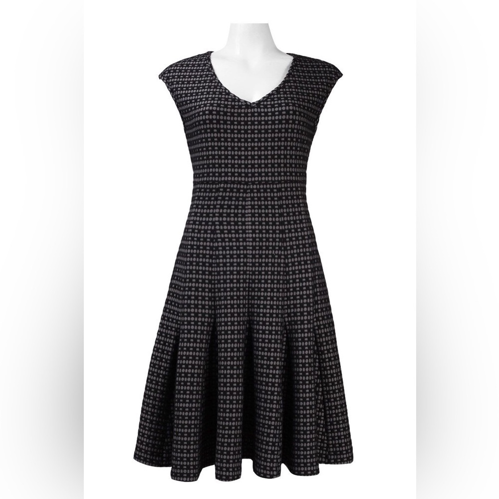TAYLOR | Jacquard Drop Waist Knit Dress
